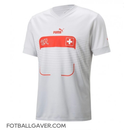Sveits Fotballklær Bortedrakt VM 2022 Kortermet